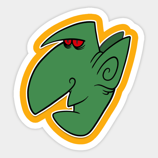 Green Gob Sticker by Monster Doodle